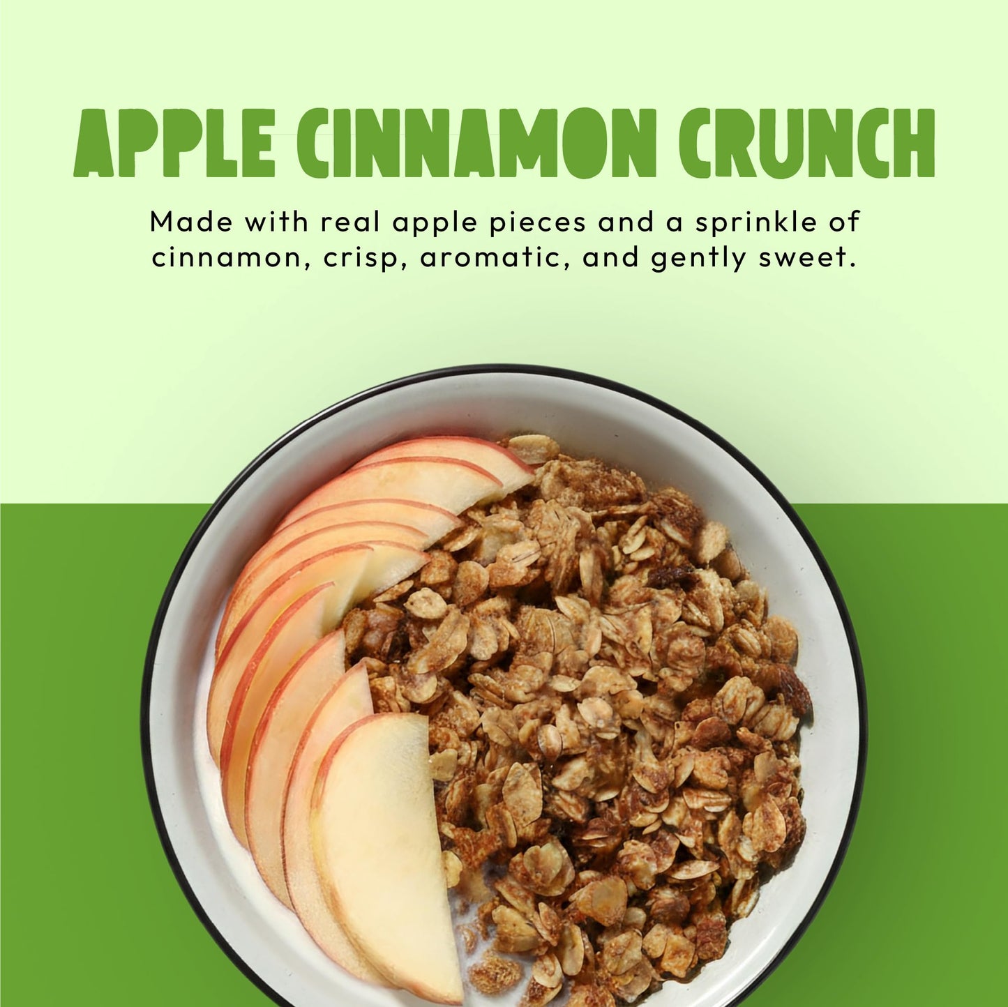 Kellys Four Plus Granola Cereal | Apple Cinnamon Healthy Granola for Yogurt | Hand Made Snacks for Breakfast - 12 oz