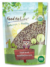 Food to Live Organic Super Grains Blend, 5 Pounds - A Mix of Millet, Buckwheat, Red and White Quinoa. Non-GMO, Non-Irradiated, Vegan Superfood, Bulk
