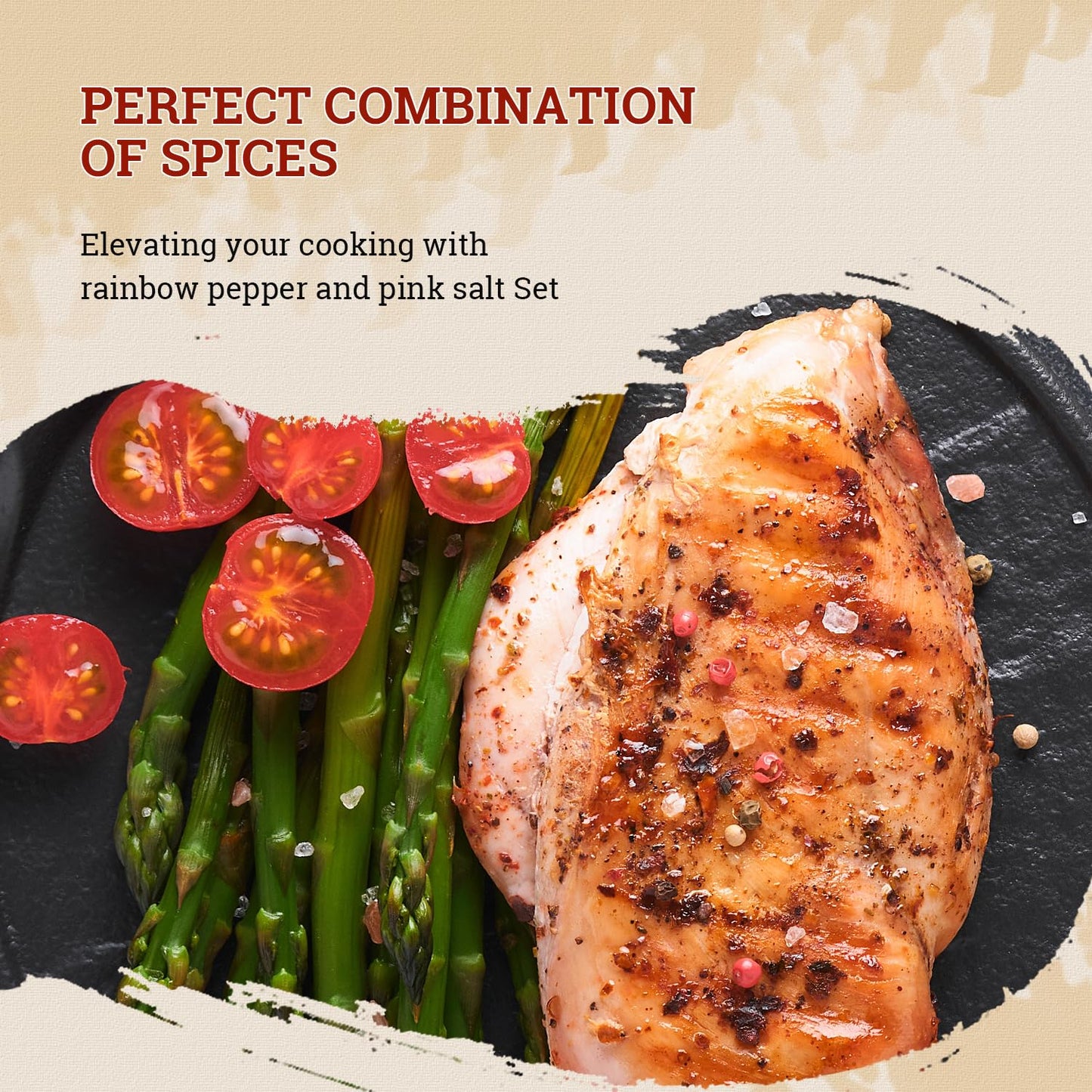 52USA Rainbow Peppercorn Blend 12oz + Himalayan Pink Salt Coarse 2 lb (Pack of 2), Kosher, Packed to Keep Pepper Fresh, Salt and Peppercorns for