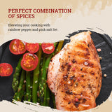 52USA Rainbow Peppercorn Blend 12oz + Himalayan Pink Salt Coarse 2 lb (Pack of 2), Kosher, Packed to Keep Pepper Fresh, Salt and Peppercorns for