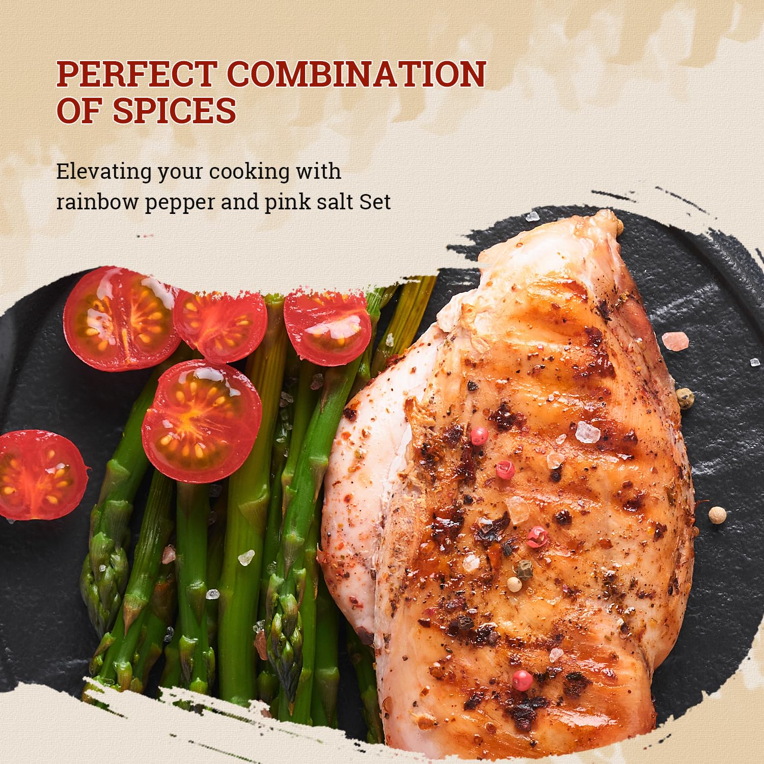 52USA Rainbow Peppercorn Blend 12oz + Himalayan Pink Salt Coarse 2 lb (Pack of 2), Kosher, Packed to Keep Pepper Fresh, Salt and Peppercorns for