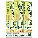 Heaven & Earth Brown Rice Pasta, Gluten Free Spaghetti, 12oz (3 Pack) | Whole Grain Gluten Free Pasta
