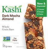 Kashi, Chewy Granola, Dark Mocha Almond Snack Bars, 175g/6.17oz., 5ct, {Imported from Canada}