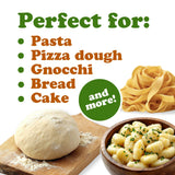Food to Live Organic Italian Semolina Flour, 1 Pound - Premium Durum Wheat, Perfect for Pasta and Pizza Dough, Ideal for Authentic Italian Recipes.