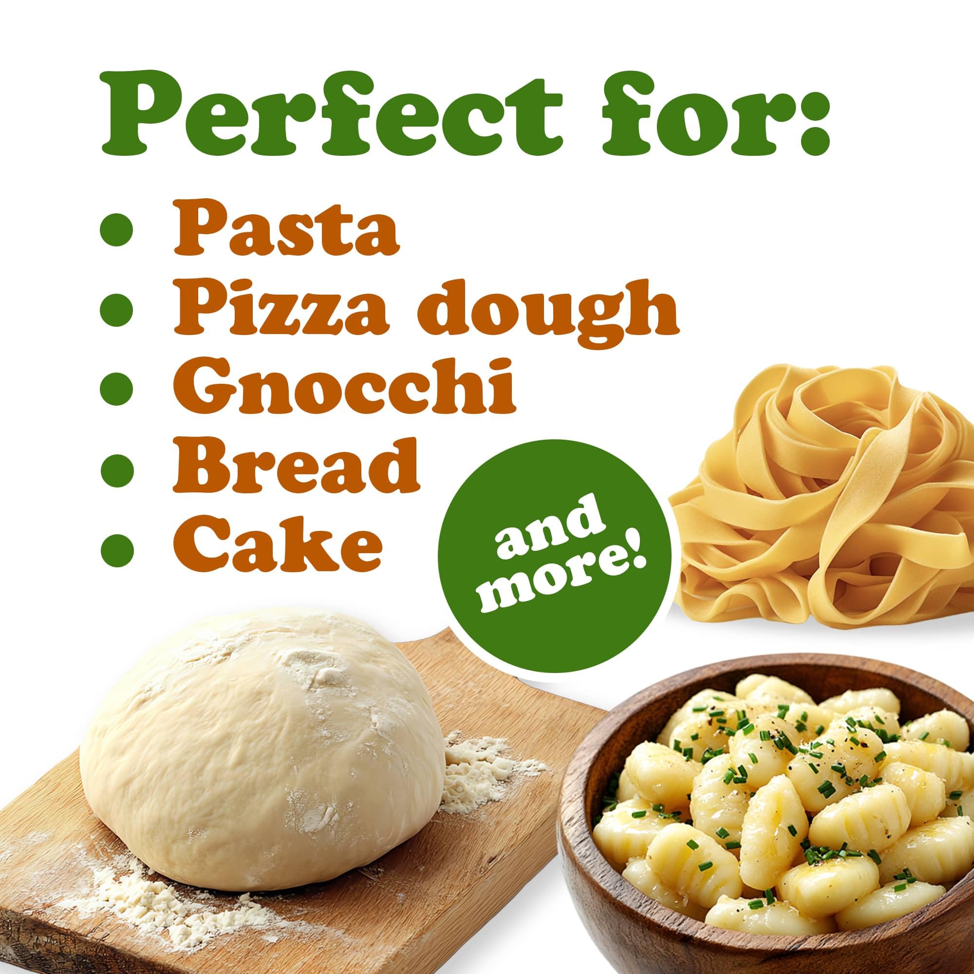 Food to Live Organic Italian Semolina Flour, 1 Pound - Premium Durum Wheat, Perfect for Pasta and Pizza Dough, Ideal for Authentic Italian Recipes.