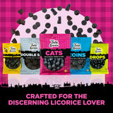 Gustaf's Dutch Licorice Cats - 3 Pack of 5.2oz Bags - Sweet Black Licorice Cats - Dutch Candy from Netherlands - Sweet Black Liquorice Treats