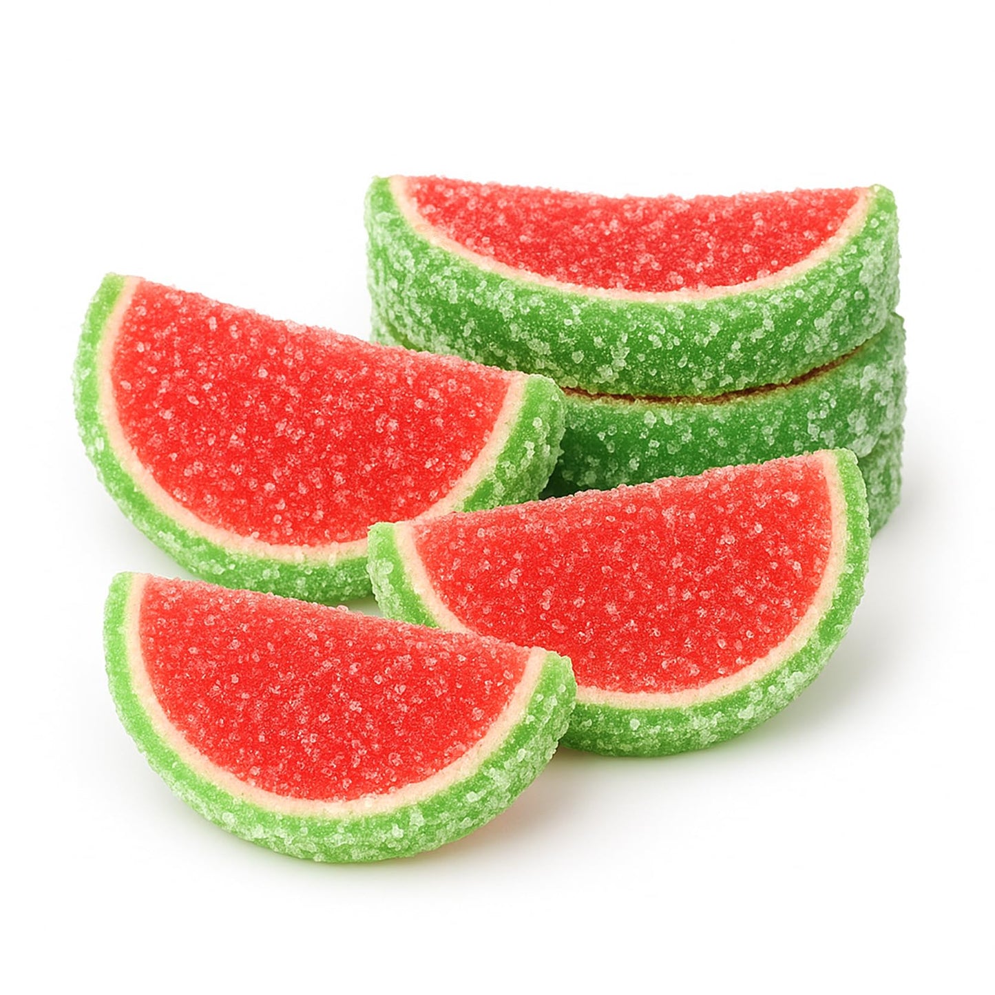 NY Spice Shop Watermelon Fruit Slices Candy - 8 Ounce Sweet Flavor Chewy Jelly Fruit Slices Candy - Old Fashioned Sliced Watermelon Fruits Gummies