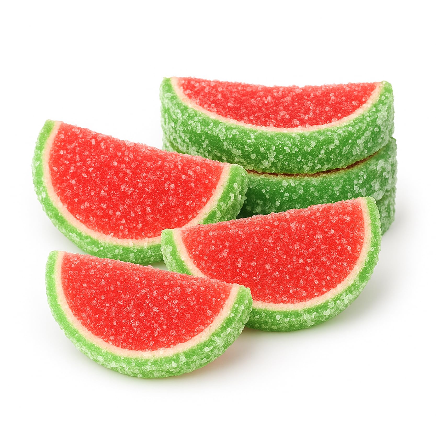 NY Spice Shop Watermelon Fruit Slices Candy - 8 Ounce Sweet Flavor Chewy Jelly Fruit Slices Candy - Old Fashioned Sliced Watermelon Fruits Gummies