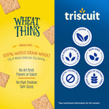 Triscuit Original Whole Grain Wheat Vegan Crackers and Wheat Thins Original Whole Grain Wheat Snacks Variety Pack, Bulk Snacks, 4 Boxes
