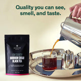 August Uncommon Low Country Bourbon Sugar Black Tea - Vegan, Non-GMO Loose Tea Leaves - Wild Flavor - 1.75oz Resealable Pouch