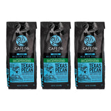 Cafe Ole - Texas Pecan Decaffeinated Coffee - Ground Decaf - 12 oz. (3 Pack)