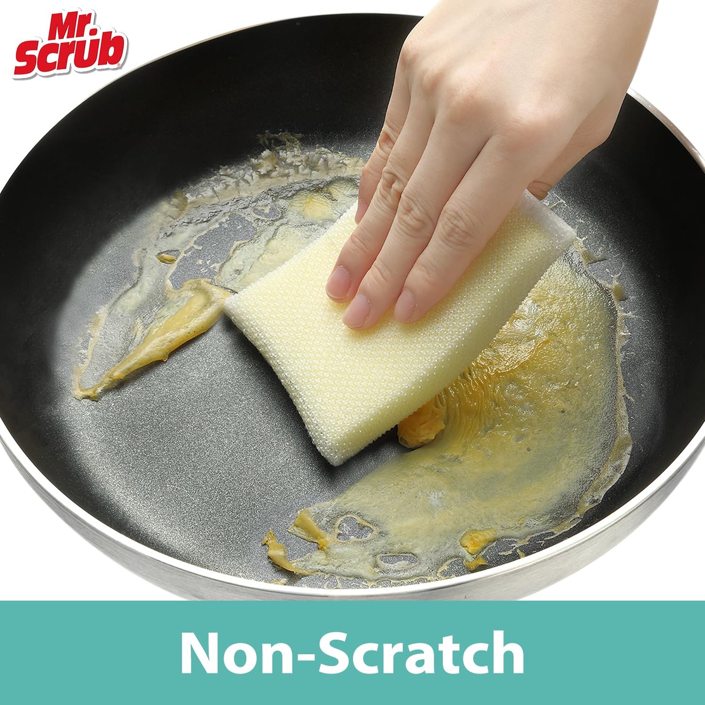 Sponges Kitchen Scrub Dish Sponge Scouring Pad, 6 Pads Cleaning Brush Dishwasher Soap Supplies, Dishwashing Dinnerware Towels Sink Pan Pot Cloth Rags