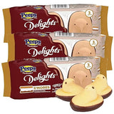 Peep Delights S'mores, Chocolate Dipped Marshmallow Chicks, Easter Basket Stuffer Candy, 3 Count Sleeves (Pack of 3)