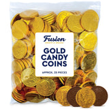 Gold Candy Coins, 25 Count | Smooth Gourmet Milk Chocolate Half Dollar Coins for Holidays, Parties, Birthdays & Celebrations | Crafted from Premium