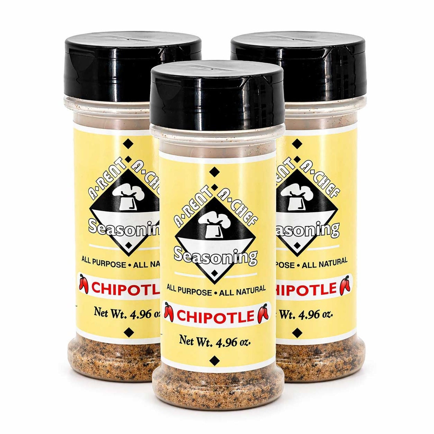 A-Rent-A-Chef - Chipotle Seasoning, 4.96 oz Bottle - 3-Pack