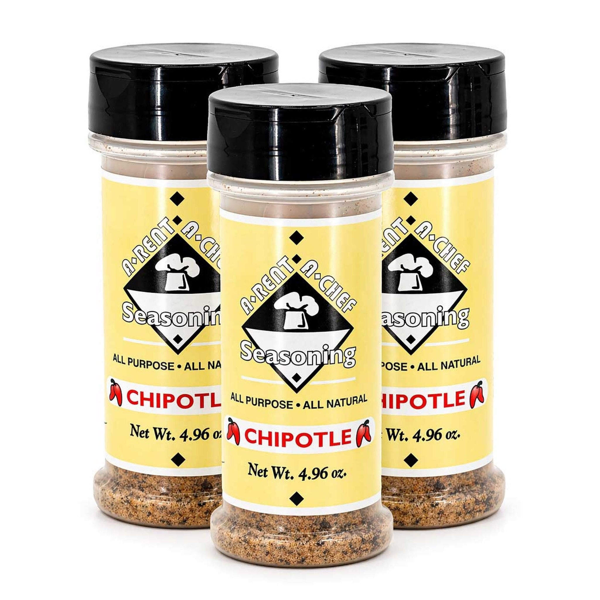 A-Rent-A-Chef - Chipotle Seasoning, 4.96 oz Bottle - 3-Pack