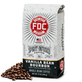 Fire Department Coffee - Vanilla Bourbon Coffee - Gives Back to Firefighters - Vanilla Bean Bourbon Infused Whole Bean - Non-Alcoholic - Roasted in