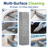 XTIIEED 8 Pack Pumice Stone Toilet Bowl Sticks, Pumice Scouring Bars for Hard Water Rings and Mineral Buildup, Household Cleaning Stones for Toilets