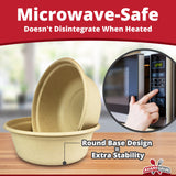 Leak-Proof, Compostable 11.5 oz Bowls 100 Pack. Sturdy, Plant-Based, Microwave Safe Sugarcane Containers for Soups, Salads, Desserts. BPA-Free