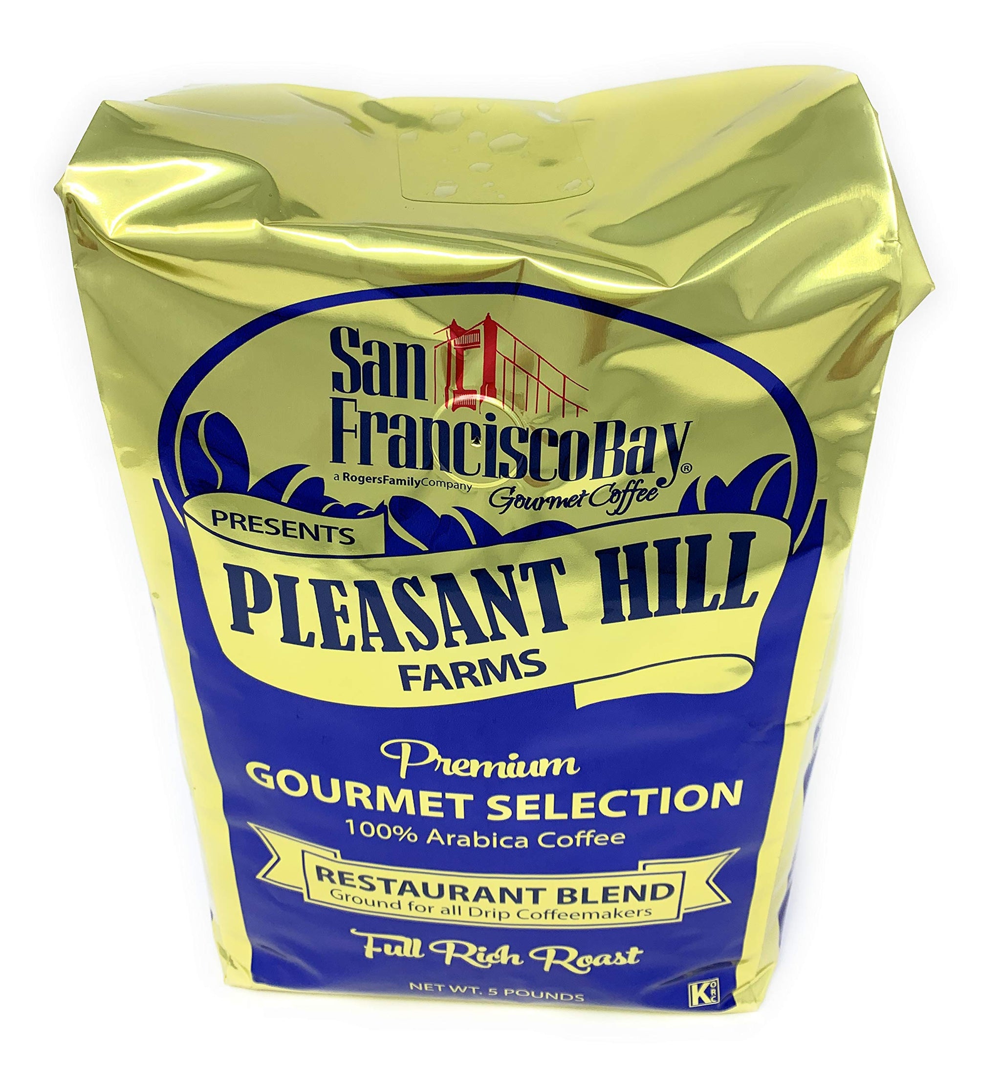Pleasant Hill Farms Premium Selection Ground Coffee Bland 5 lb. Bag