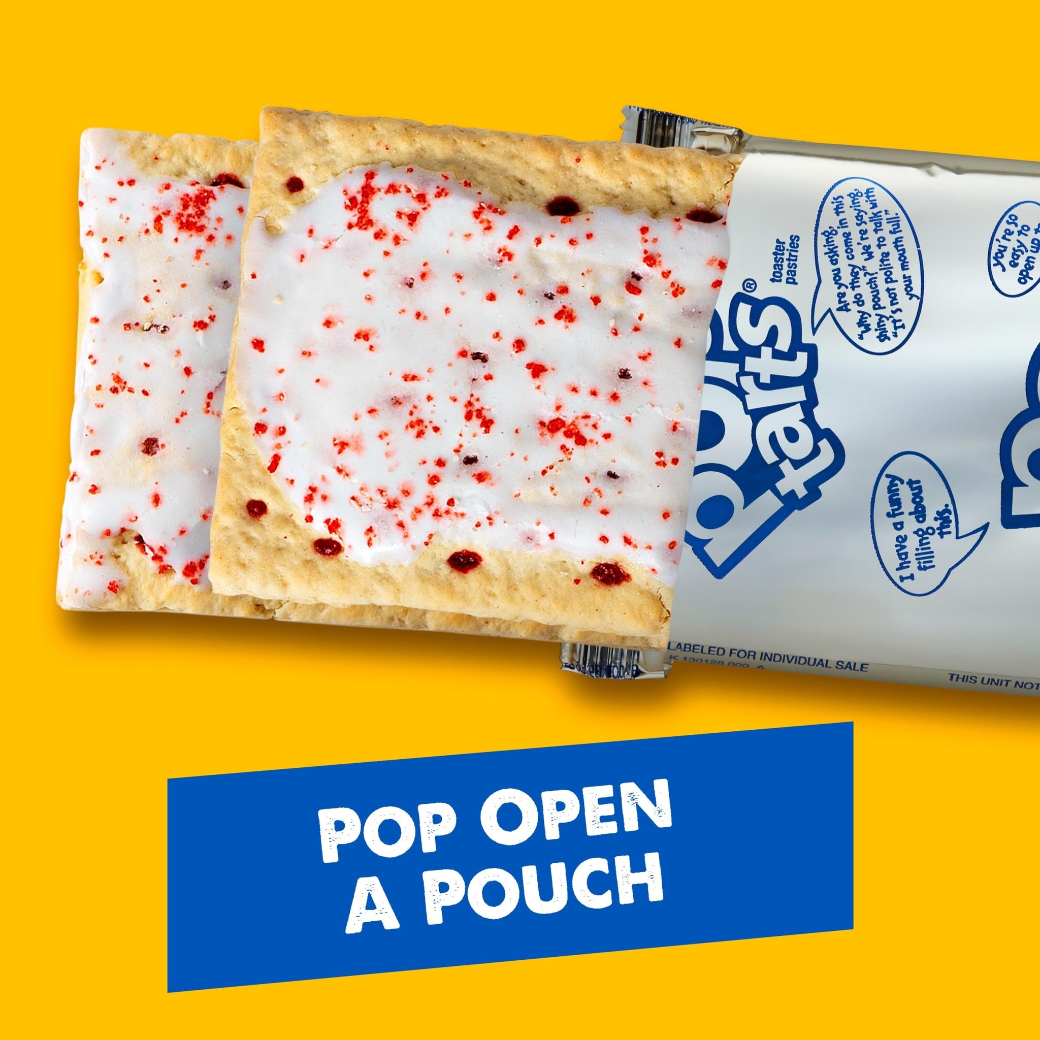 Pop-Tarts Toaster Pastries, Breakfast Foods, Kids Snacks, Value Pack, Frosted Raspberry (8 Pop-Tarts)