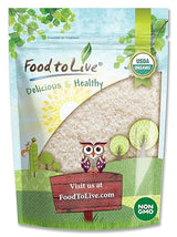 Food to Live Organic Short Grain White Sushi Rice, 1 Pound - Non-GMO Japanese Style Perfectly Sticky Rice, Vegan, Bulk. Easy to Cook. Great as a Side Dish. Perfect for Sushi, Salads, and Desserts