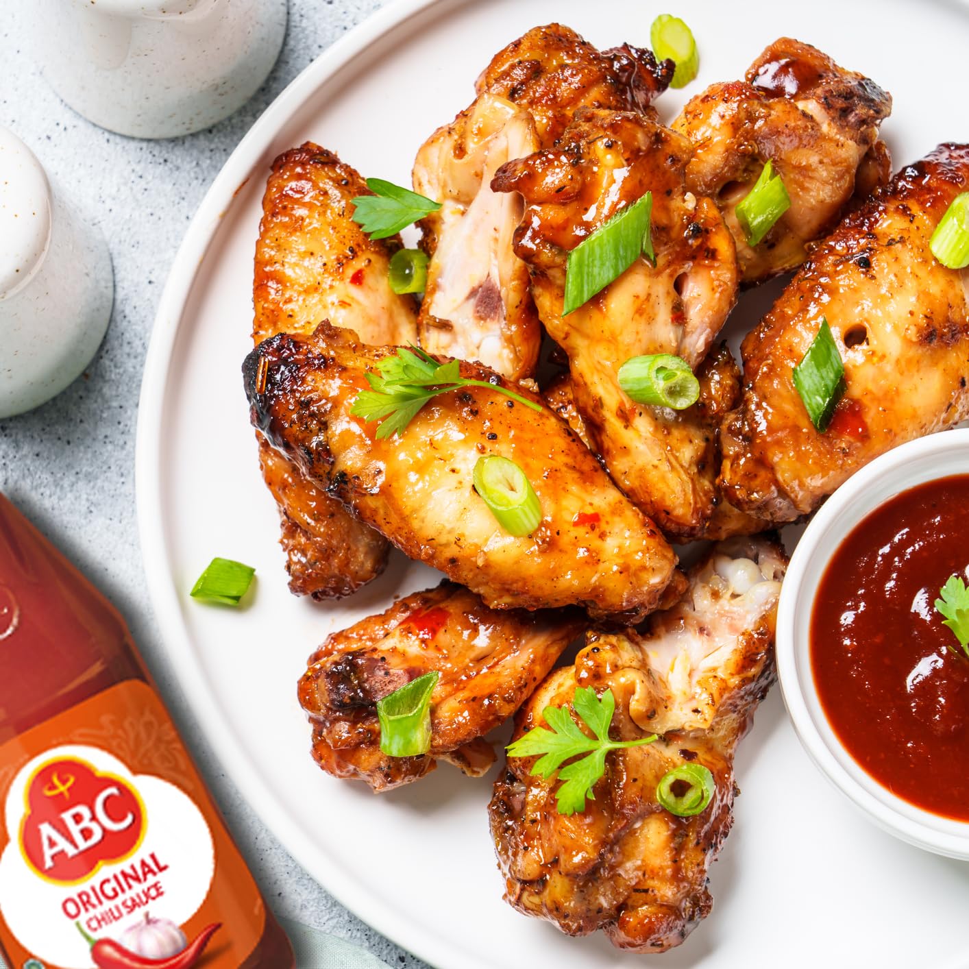 ABC Original Chili Sauce, 11.3 Oz, Spicy Sriracha Style Sambal, No MSG, Umami Flavor, Indonesian BBQ Dip Made with Chili & Garlic