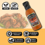 Croix Valley Garlic Buffalo BBQ & Wing Sauce - 3 Pack (12 oz Glass Bottles) - Classic Buffalo Heat with Savory Garlic Depth - Gluten-Free, No MSG, No