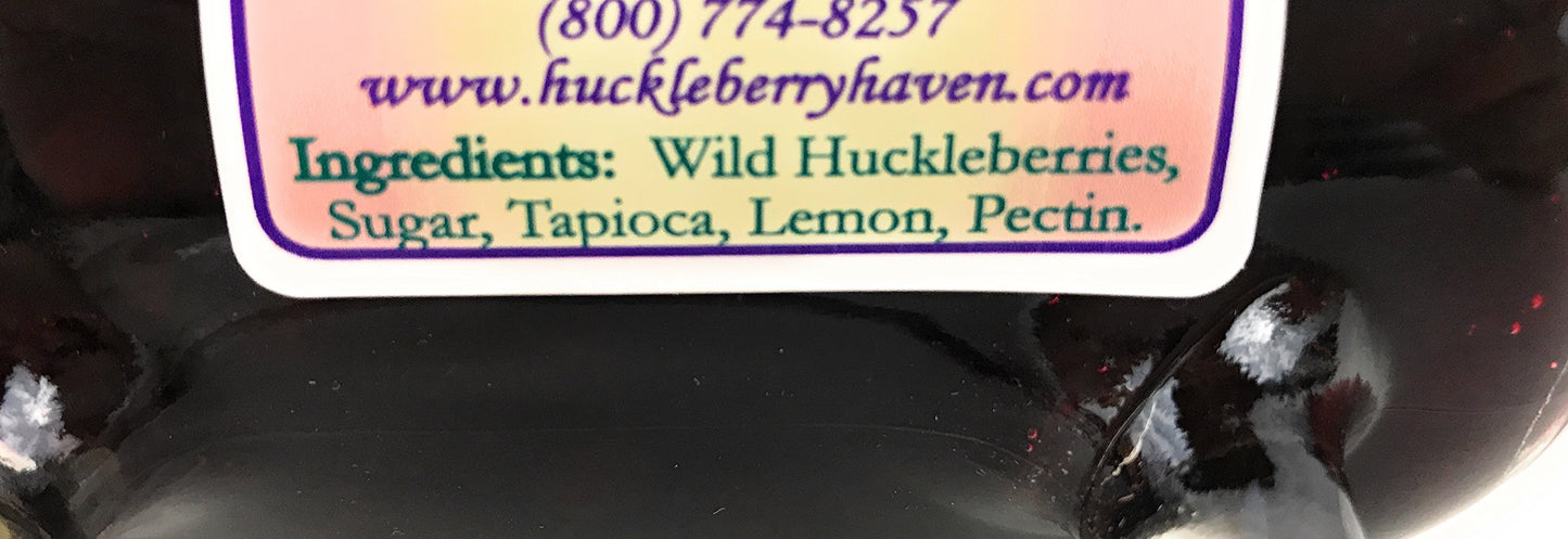 Wild Huckleberry Pie Filling from Huckleberry Haven, 20 Oz Mug Style Jar
