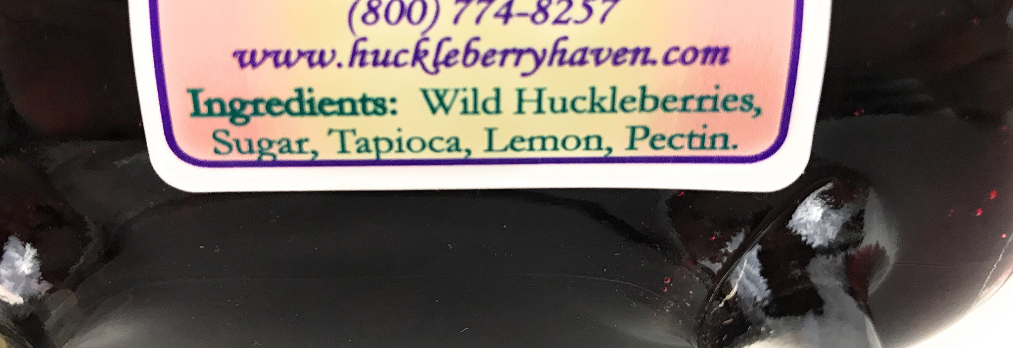 Wild Huckleberry Pie Filling from Huckleberry Haven, 20 Oz Mug Style Jar