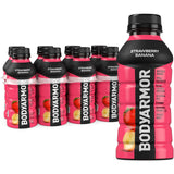 BODYARMOR Sports Drink, Strawberry Banana, Electrolyte Drink Hydration, 12 Fl Oz Bottles (8 Pack), Flavored Coconut Water with B Vitamins