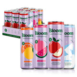 Bloom Nutrition Sparkling Energy Drink - Apple Crisp / Glacier Crush Variety Pack - Natural Caffeine, Zero Sugar, 180mg Caffeine - Antioxidant-Rich