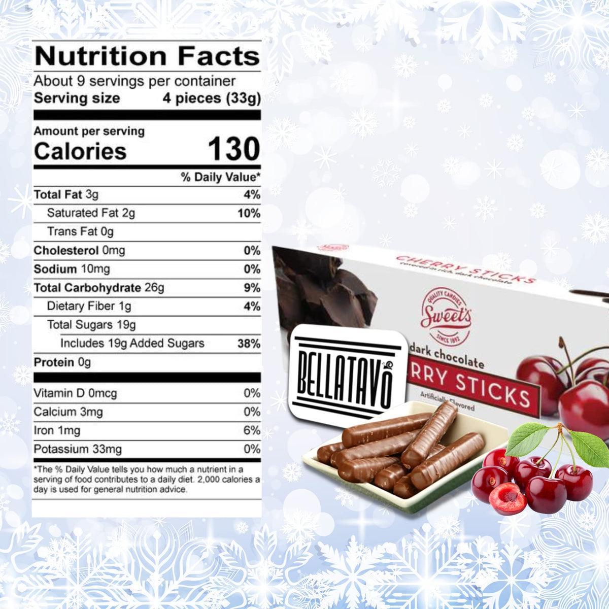 Dark Chocolate Cherry Sticks Bundle. Includes 2 Boxes of Sweets Dark Chocolate Cherry Sticks! Approximate 70 sticks of Cherry Jelly Centers Covered in