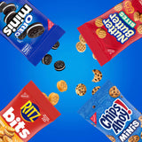 OREO Minis Cookies, CHIPS AHOY! Minis Cookies, Nutter Butter Bites & RITZ Bits Cheese Crackers Variety Pack, 15 Snack Packs