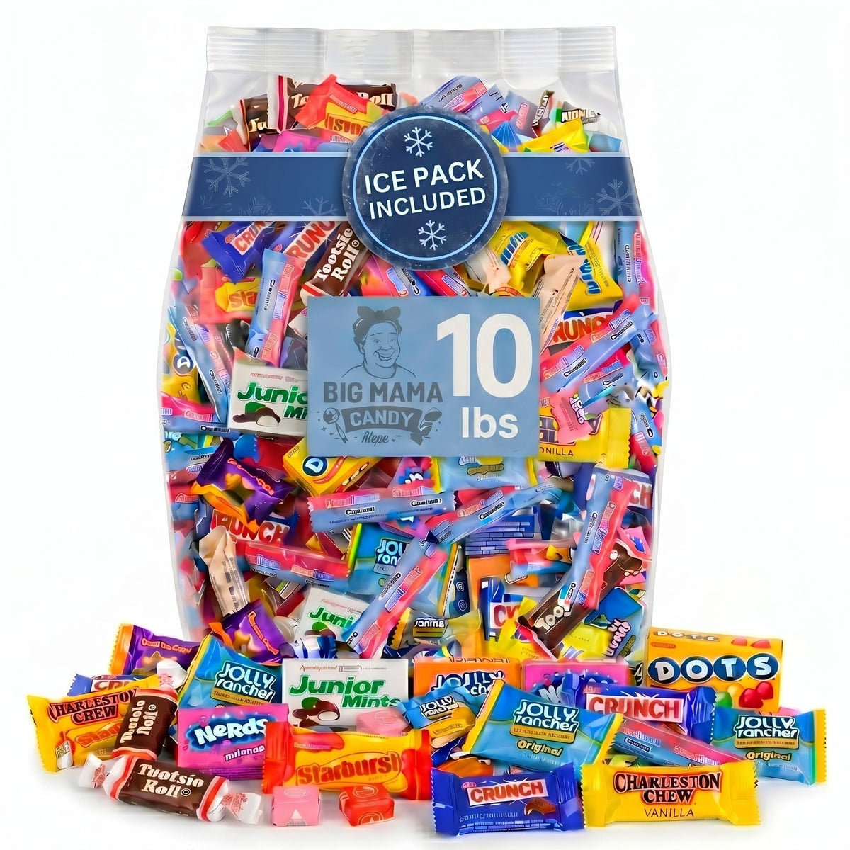 Big Mama Candy Bulk Assorted Gummy Sour Chocolate Mix 10 lb