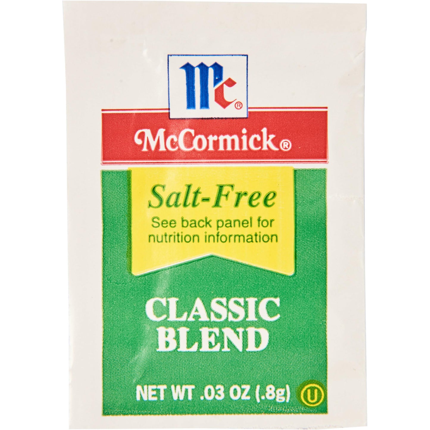 McCormick Salt Free Classic Blend Packets, 300 count - One Box of 300 Salt-Free Seasoning Blend Individual Packets, Perfect for Reduced Sodium Diets
