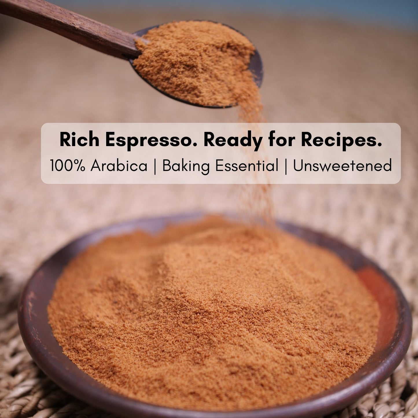 Civilized Coffee Espresso Powder Grande - Premium Colombian Coffee for Baking, Desserts & Smoothies, Non-GMO, Medium Roast, Fine Ground (6 oz)