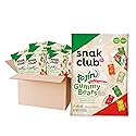 Snak Club Tajin Gummy Bears, Assorted Fruit Candy Gummies with Chili and Lime Seasoning, Mild, Gluten-Free and Vegan Snacks, 2 oz Snack Bags, 12 Pack