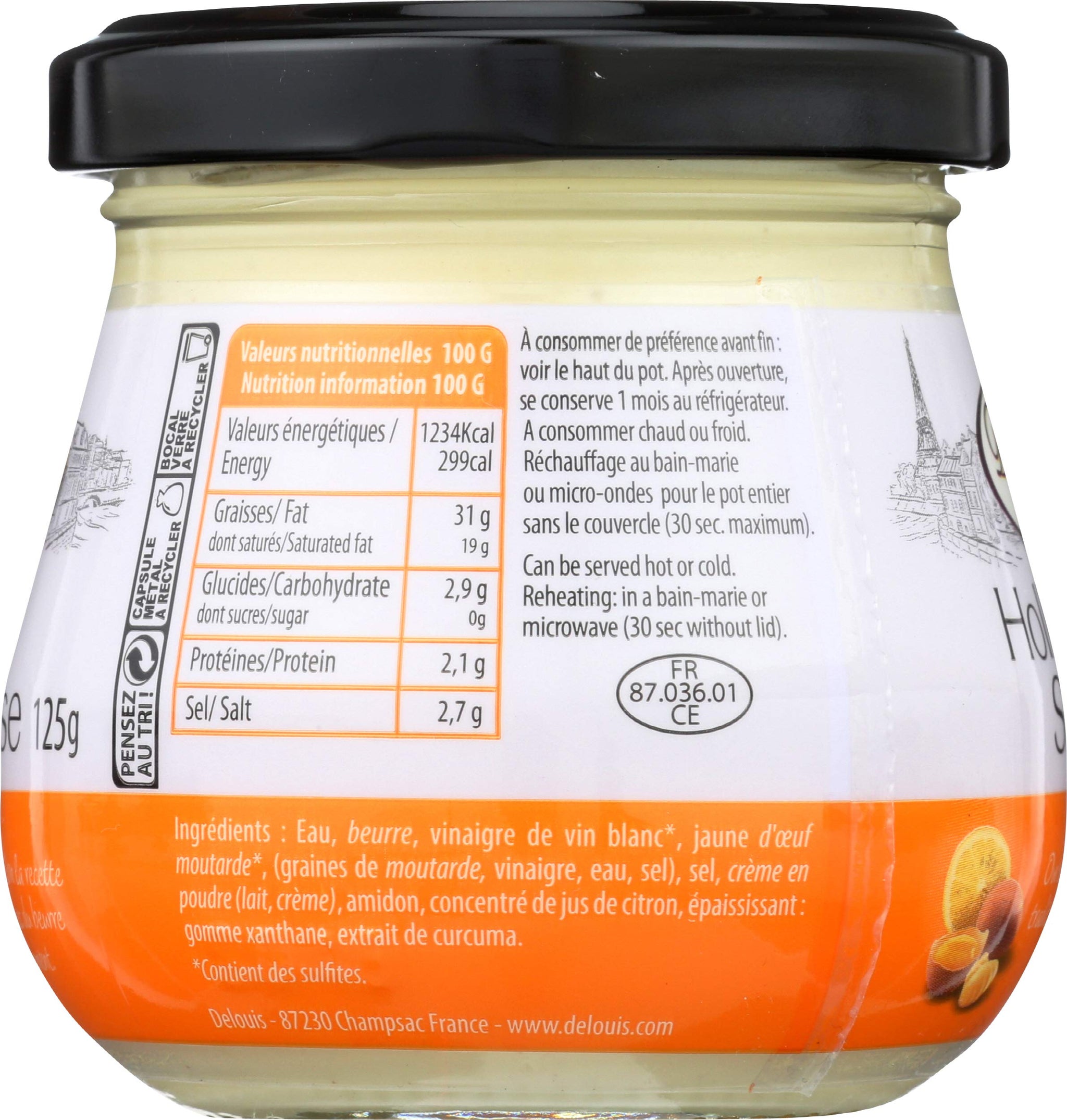 Delouis Hollandaise Sauce, 4.4 OZ