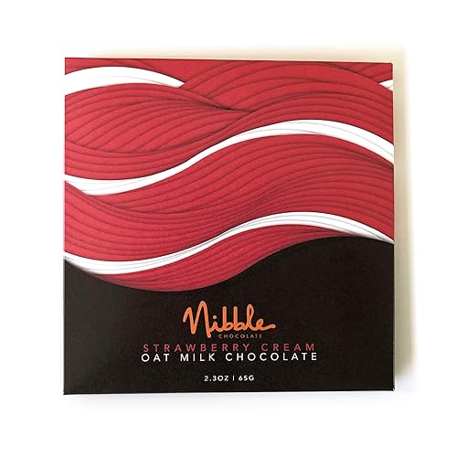 Strawberry Cream Oat Milk Chocolate - Non Dairy Milk | 3 Pack | Vegan | 100% Real Ingredients | Soy Free