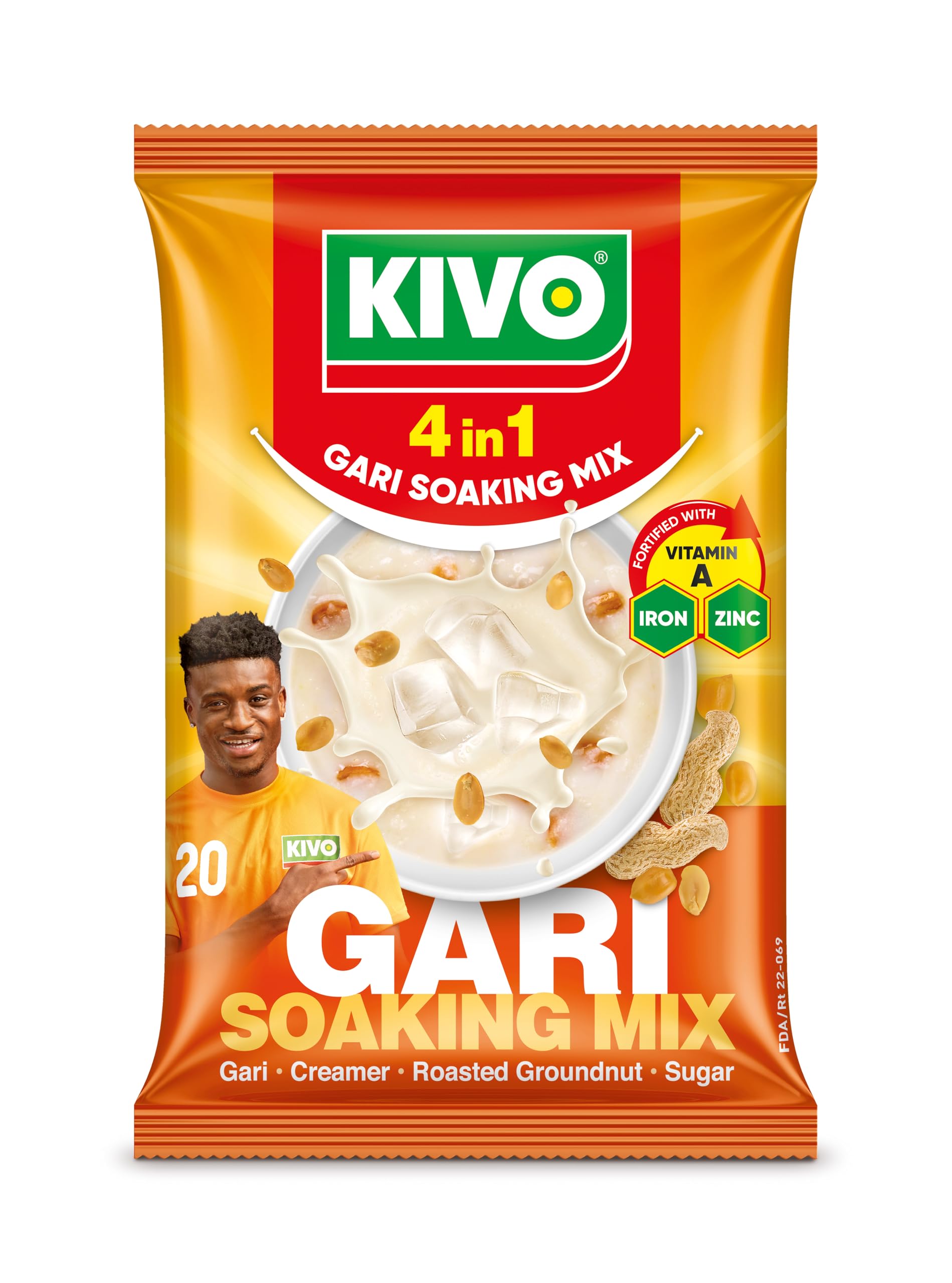 KIVO 4 in 1 Gari Soaking Mix 125g Pack of 10