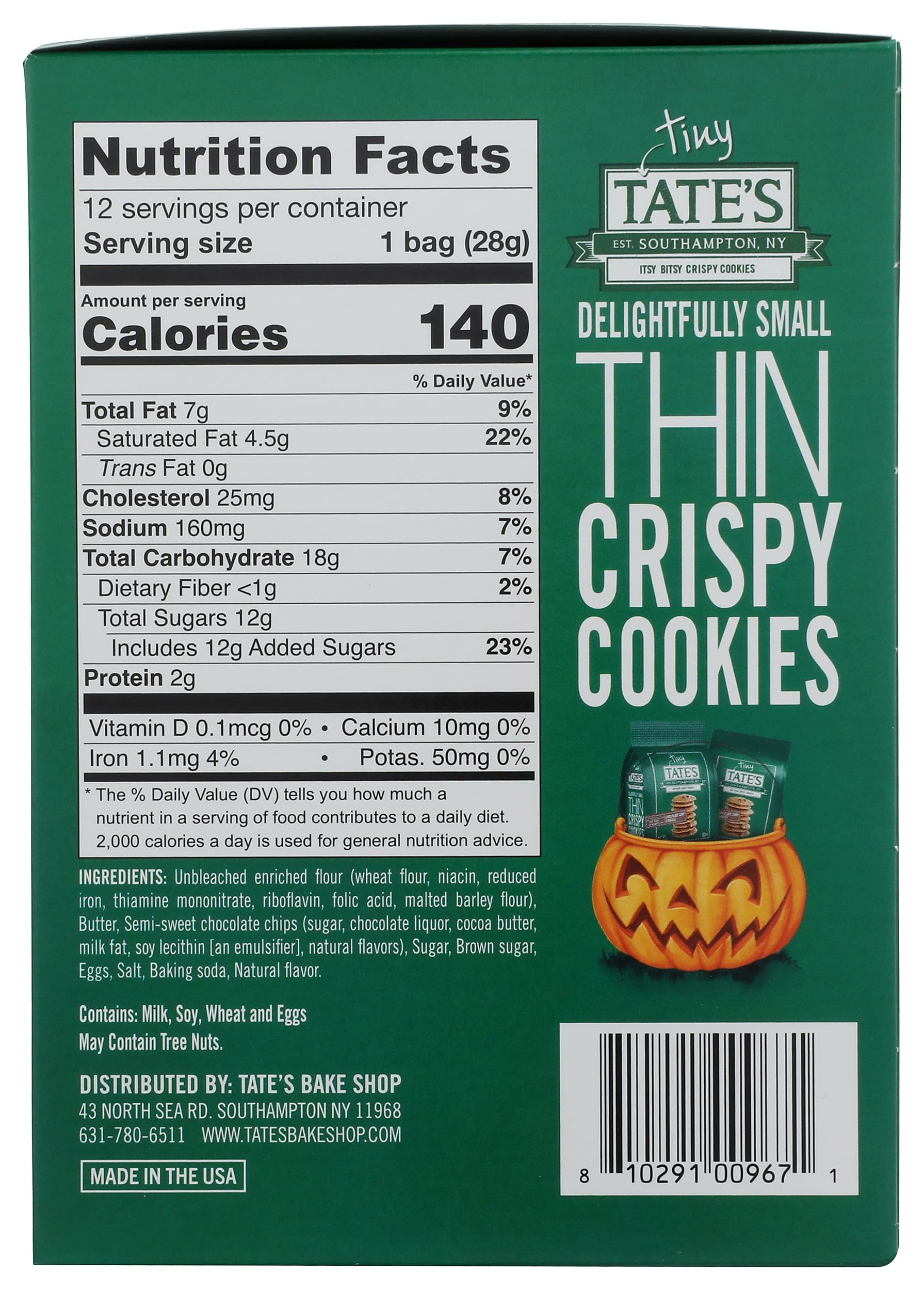 Tates Bake Shop Tiny Tate's Cookies Halloween Multipack, 12 OZ