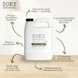 Zoey Naturals - Baby Laundry Detergent, Free & Clean - Hypoallergenic Plant-Based Liquid for Sensitive Skin - Sulfate, Dye & Fragrance Free