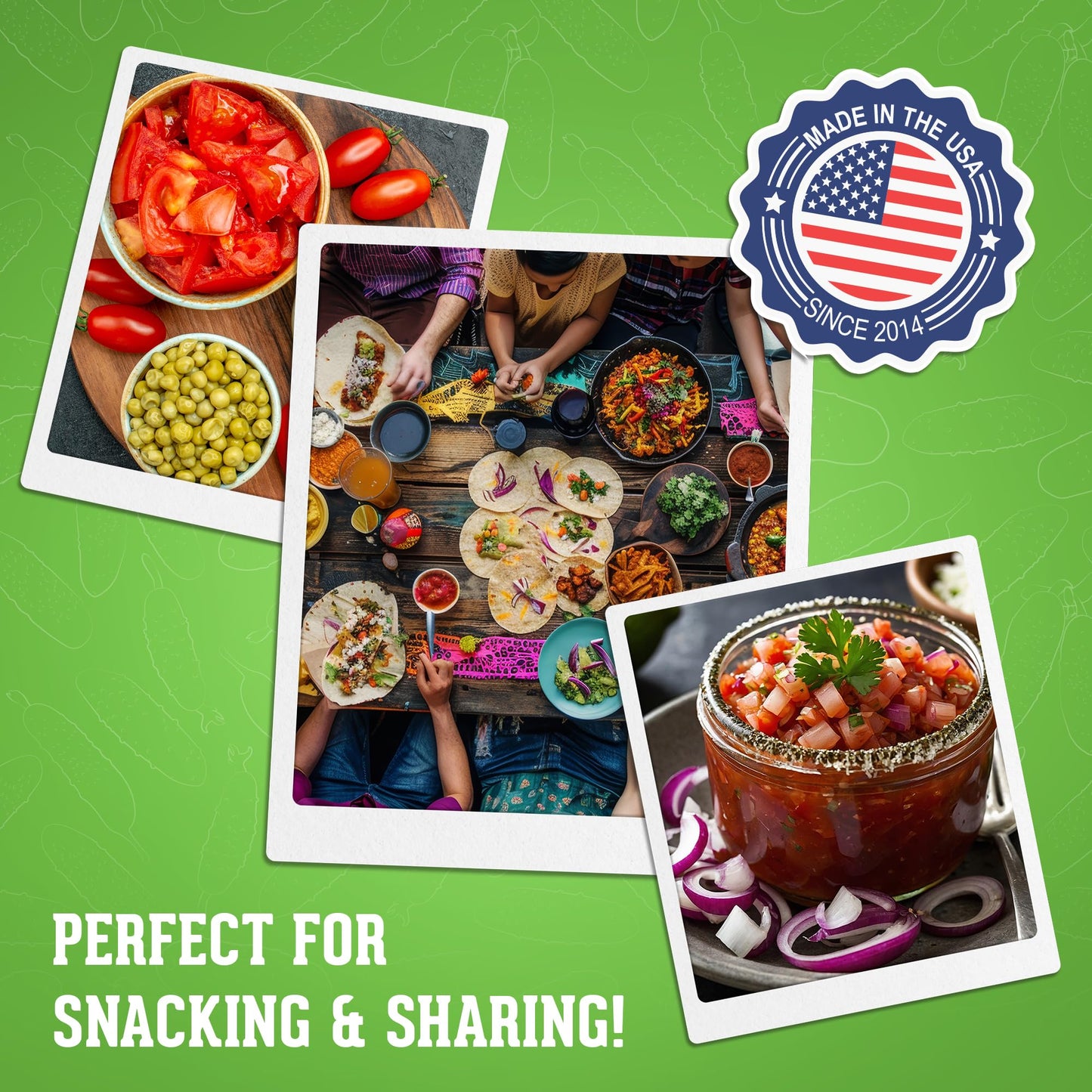Jersey Pickles - Pickle Salsa - Fresh Cucumber Salsa, Crunchy Vegetable Mix, Vinegar Brined Dip, Ready to Eat Snacks, Quart Jar 32oz (2 Pack, Mild