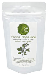 SAKU Tea, Vanilla Maple Jade Matcha Latte Blend, Super Food Latte, 2.1oz Bag