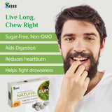 Sayan Sugar-Free All Natural Siberian Larch Tree Resin and Beeswax Chewing Gum - 1 Pack (16 Pieces) for Fresh Breath - Vegetarian, Non-GMO, Gluten