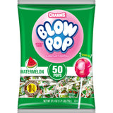 Charms Blow Pop Single Flavor Bag - Watermelon Flavored Lollipops with a Bubble Gum Center - Individually Wrapped Hard Candy - Pink Candy - Peanut