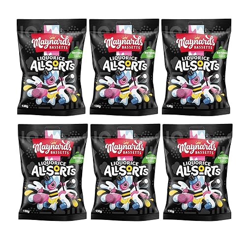 Bassett’s Allsorts Liquorice Sweets 130g (6 Pack)