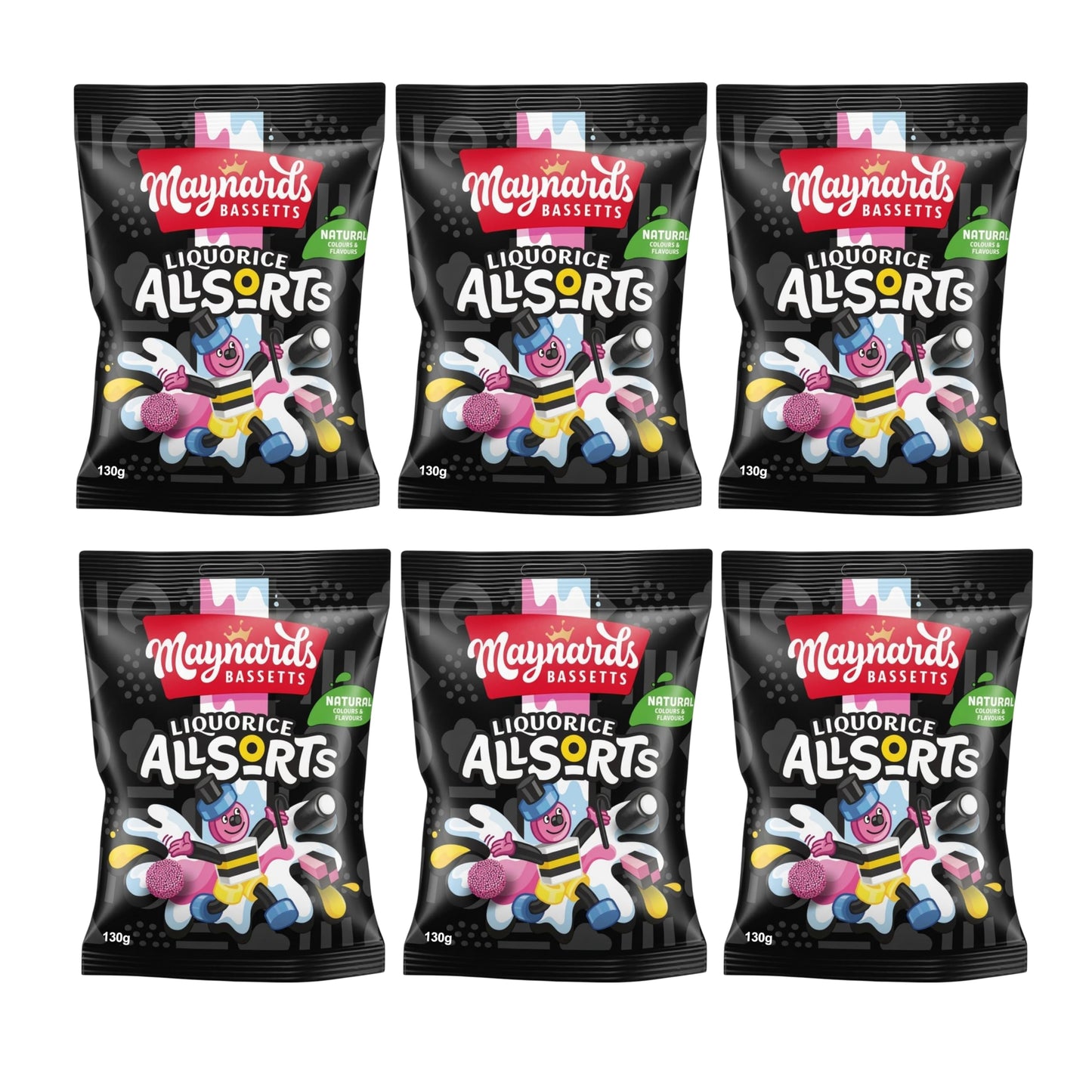 Bassett’s Allsorts Liquorice Sweets 130g (6 Pack)