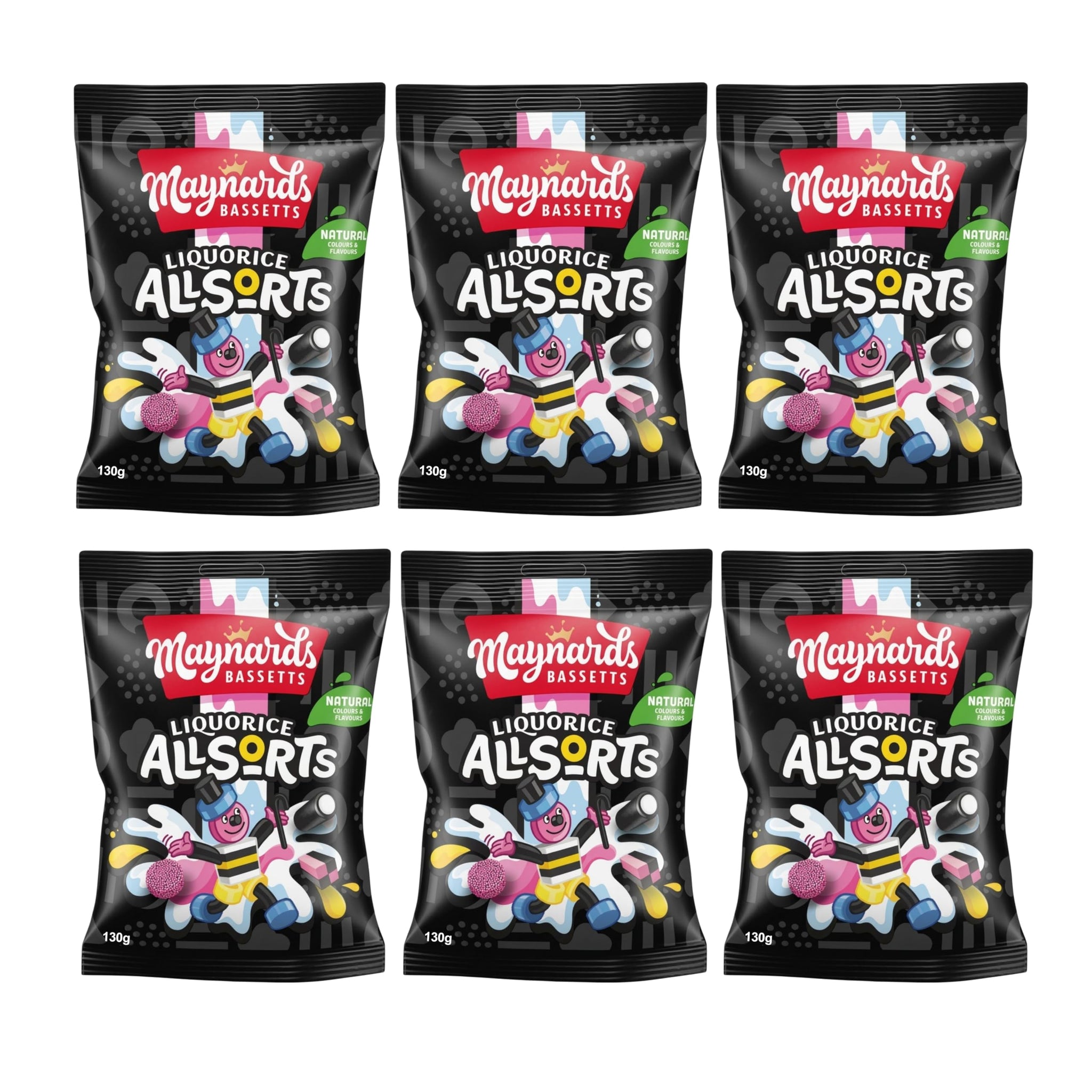 Bassett’s Allsorts Liquorice Sweets 130g (6 Pack)